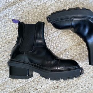 EYTYS black leather chunky Chelsea boots